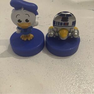 McDonalds Disney 70th Anniversary Happy Meal Toy R2 D2 & Donald Duck Star Wars